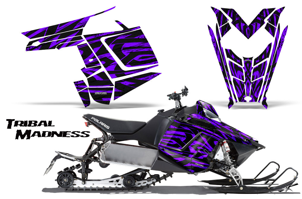 Polaris Rush Graphics Kit Tribal Madness Purple